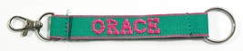 GRACE Personalized Keychain Pink / Green - $9.89