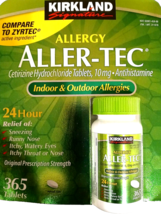 Kirkland Signature Aller-Tec Cetirizine HCL 10 mg 365 Tabs ED 02/2026 - $327.79 MXN
