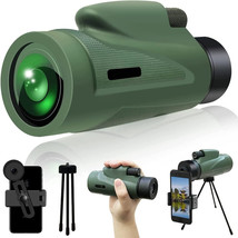 12X50 HD Monocular Telescope with Quick Smartphone Holder,Day &amp; Low Nigh... - £15.17 GBP