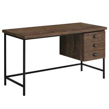 24" Brown and Black Computer Desk With Three Drawers - $9,646.61 MXN