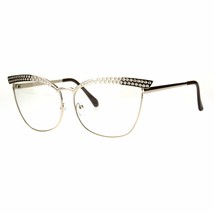 Womens Fashion Clear Lens Glasses Square Cateye Metal Frame Eyeglasses - £9.56 GBP+