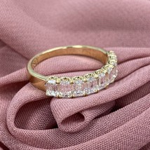 1.75 Ct Emerald Cut Lab Grown Diamond Wedding Band Stacking Ring U-Shape... - $57,589.65 MXN+