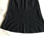 Talbots Sz 6 Black A-Line Lined Back Zip Skirt No Slit Wool Blend Italia... - $21.32