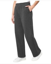 Mondetta Women&#39;s Sweatpants Black Fleece Pockets High-Waisted Elastic Waist - $38.99