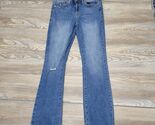 Seven7 Jeans Womens Boot Cut Distressed Embroidered Flap Pocket Jeans -S... - $25.00