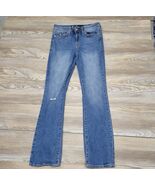 Seven7 Jeans Womens Boot Cut Distressed Embroidered Flap Pocket Jeans -S... - $25.00