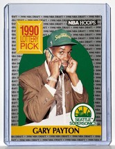 1990 NBA Hoops Basketball Card #391 Gary Payton Supersonics RC Rookie Mint - £5.42 GBP