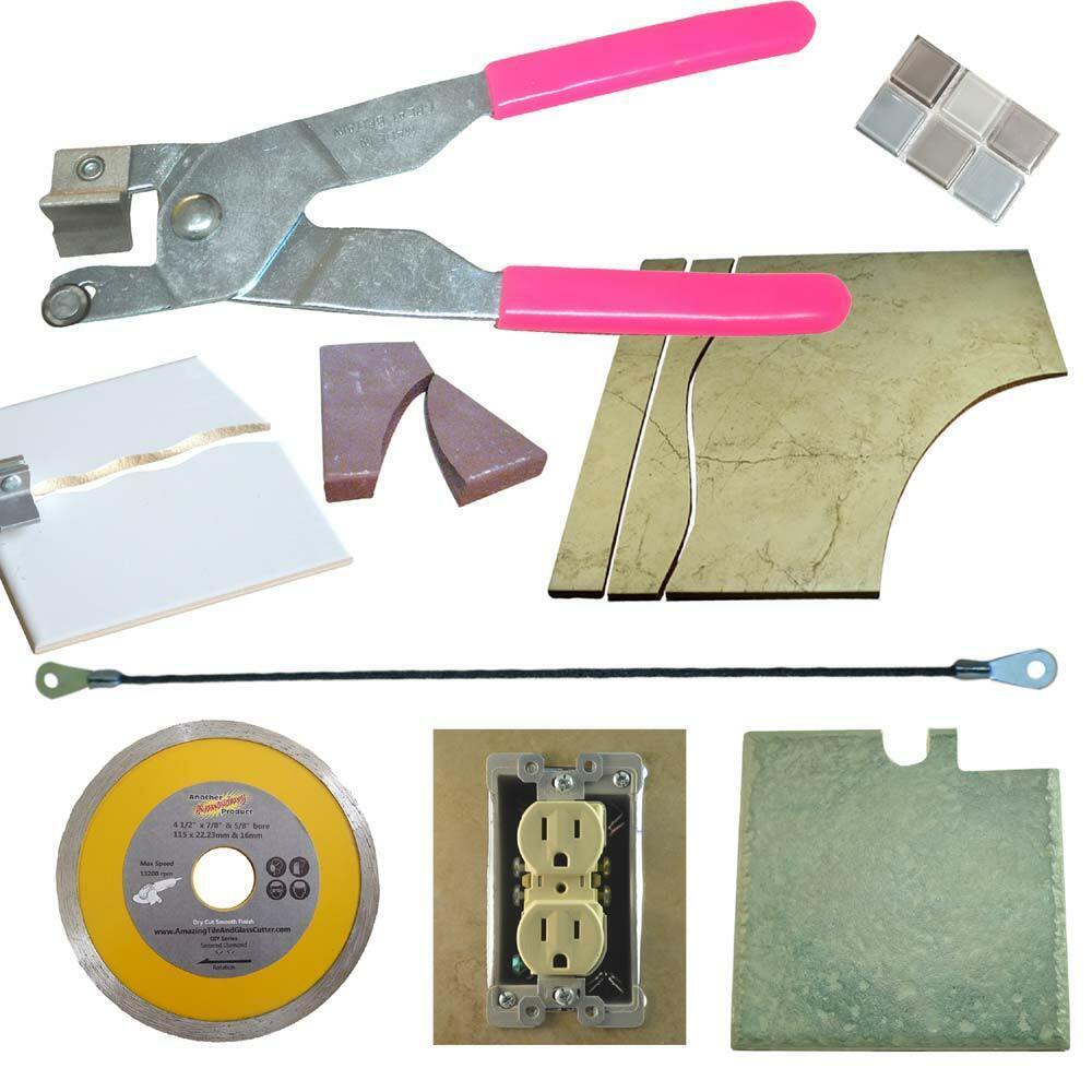 Primary image for Hand Tile Cutter Tools Pink Cut Glass Tile And Subway Tile Backsplash No Wetsaw
