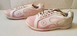 Etonic Pink Flames Perfect Slide Women&#39;s Bowling Shoes US Size 7.5M eb034-2 - £29.04 GBP