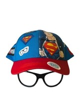 Superman Hat Cap Clark Kent Glasses Visor DC Comics WB nwt tags Australia hero - £31.03 GBP
