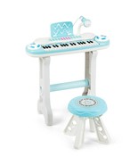 37-key Kids Electronic Piano Keyboard Playset-Blue - Color: Blue - £66.62 GBP