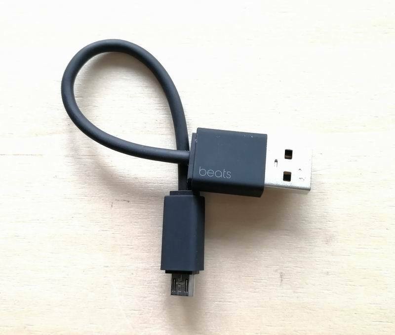 Replacement Short Micro USB charging  cable For Beats POWERBEATS 2 3 Black - $5.75