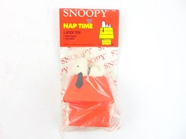 Vintage Con Agra Snoopy Nap Time Latex Squeak Toy For Pets - £15.82 GBP