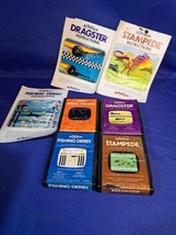 4 Activision Atari 2600 Game Cartridges Only 3 Have Manuals UNTESTED - £25.11 GBP