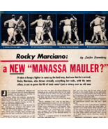 1952 Rocky Mariano Joe Louis Boxing Match Article Police Gazette Sports ... - $24.99