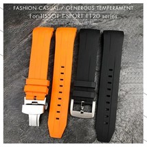 21/22mm Silicone Rubber Watch Band Strap for Tissot Seastar T120 Series ... - £20.55 GBP+