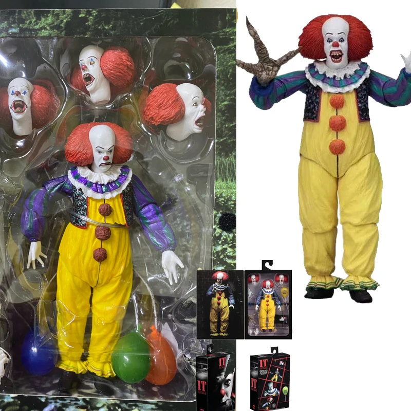 NECA 1990 The Movie Pennywise Joker Action Figure Clown Old Edition Toys Doll - $40.66+