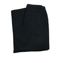 Tommy Bahama High-Rise Cropped Straight-Leg Jeans Coastal Black Wash Siz... - $74.25