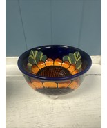 Talavera Bowl Salsa Molcajetes Kitchen Mexican Pottery Folk Art 6.5” Lea... - $31.93 CAD