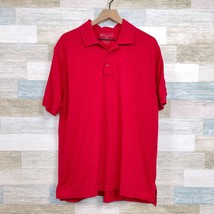 5.11 Tactical Professional Short Sleeve Polo Shirt Red Pique Cotton Mens Large - £23.52 GBP