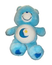 Care Bears  2002 Light Blue Moon &amp; Star 16” L  CR15302 Bedtime Bear - £12.23 GBP