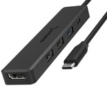 SABRENT Multi Port USB C Hub with 4K HDMI | Type C Power Delivery (60 Wa... - £28.78 GBP