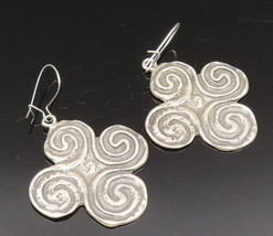 925 Sterling Silver - Vintage Antique Multi Spiral Dangle Earrings - EG1... - £44.98 GBP
