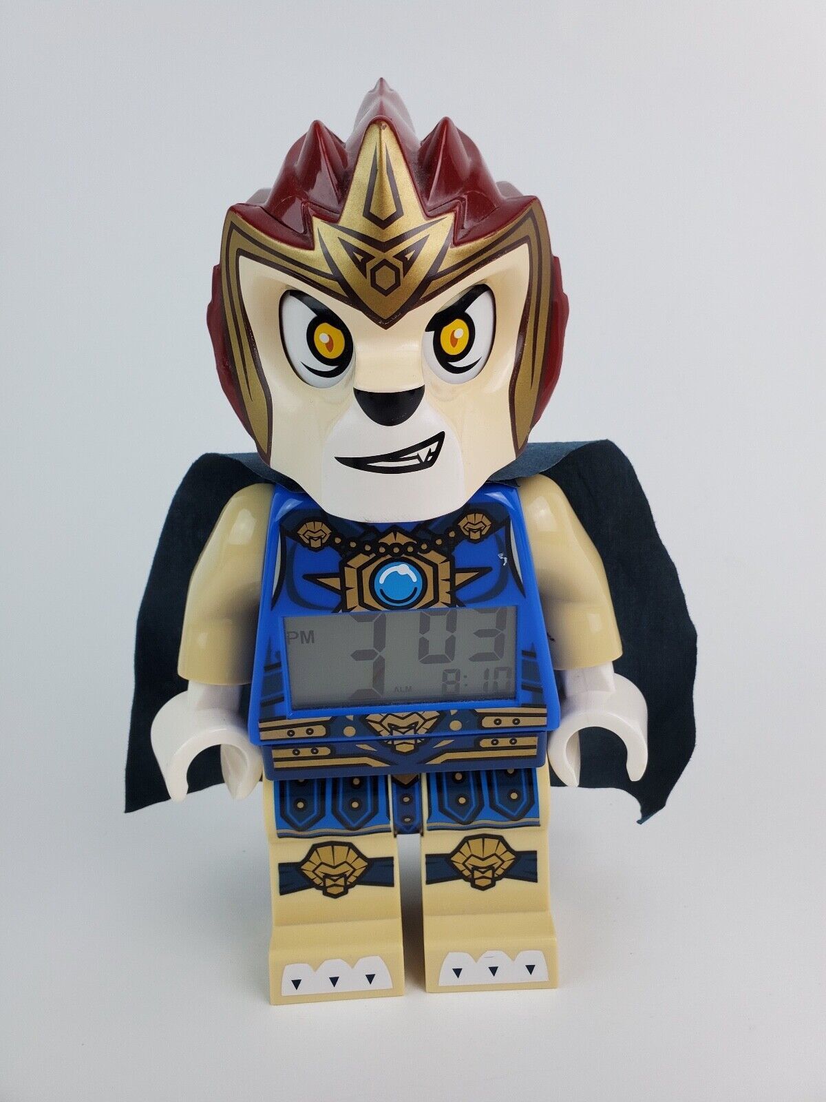 Alarm Clock LEGO Kids Legends of Chima Laval 10" lion Figure Works Great - $11.87