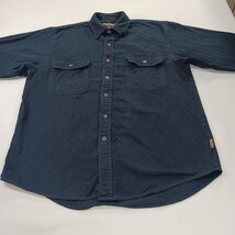 Great Northwest RN#29360 Men's Blue Cotton Heavyweight Button Up Shirt Size L image 11