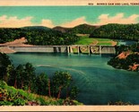 Norris Dam and Lake Norris Tennessee TN UNP Linen Postcard E5 - $4.90