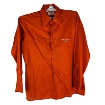 Arrow Vintage  Casual Wear Long Sleeve Orange Shirt L Embroidered Hook E... - $23.13