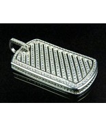 925 Silver 3Ct Round Cut Simulated Diamond DOG TAG Pendant 14k White Gol... - $3,858.81 MXN