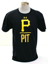 Under Armour Black MLB Pittsburgh Pirates Short Sleeve Tee T-shirt Men&#39;s NWT - £27.48 GBP