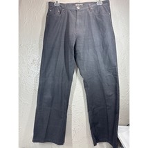 Point Zero Men&#39;s Gray Plaid Straight Leg Jeans Flat Front Cotton Size 36x30 - $559.52 MXN