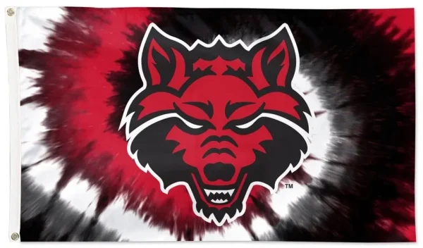 Tie Dye Arkansas State Red Wolves 3×5 Flag - $18.00