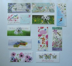 Happy Birthday Assorted Floral Birds Greeting Cards Envelopes Lot of 11 Set 23 - £9.56 GBP