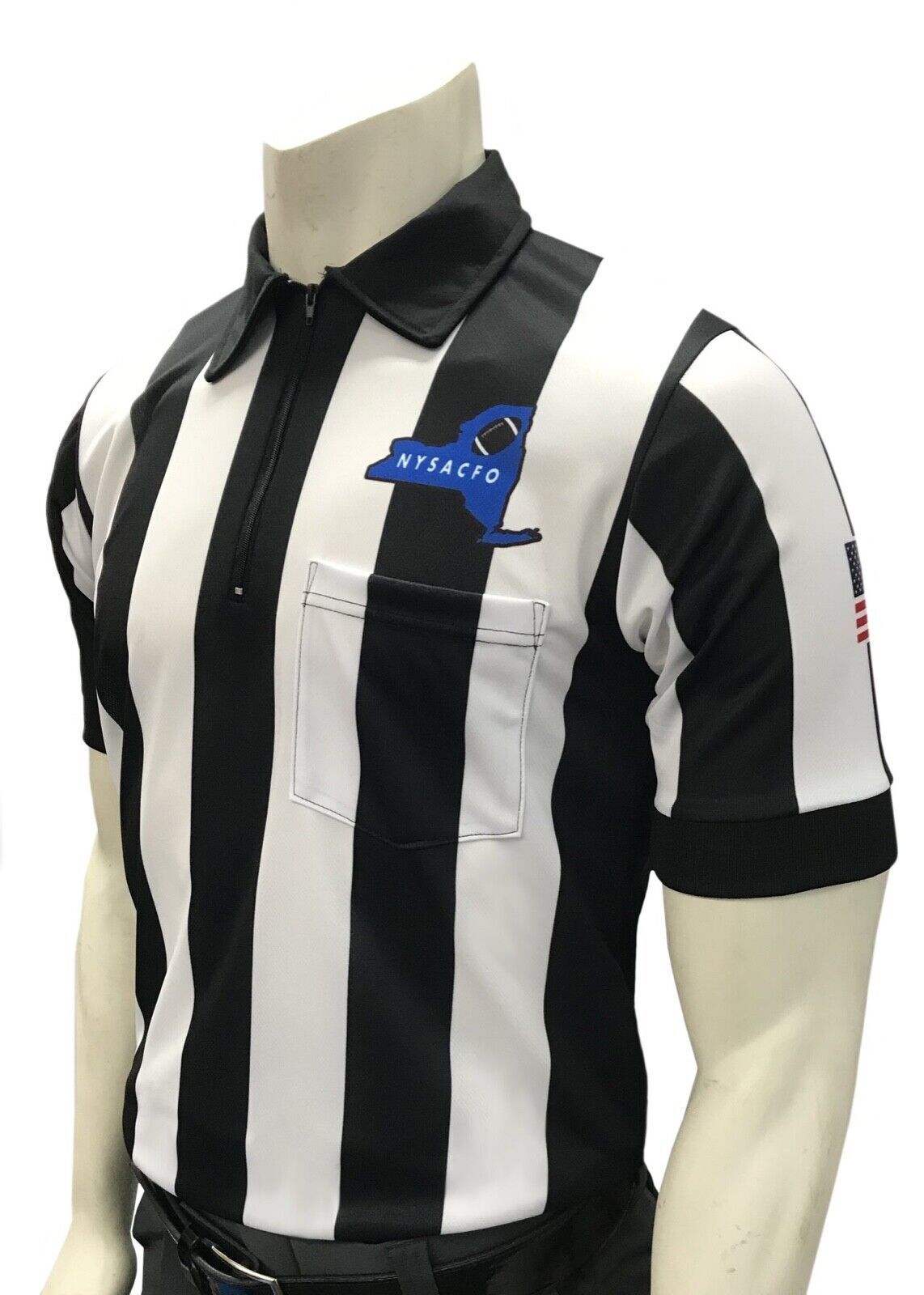 Primary image for SMITTY | USA109-607NY | 2 1/4" Stripes | New York | Football Short Sleeve Shirt