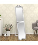  Free-standing Mirror Silver Glass, eucalyptus wood, engineered wood - $285.83 CAD