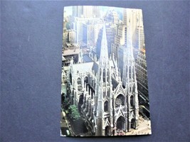 St. Patrick&#39;s Cathedral, New York, New York- 1960s Postmarked Postcard. - £7.12 GBP