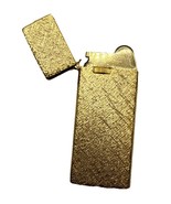 Vintage JJJ Gold Super Thin Midcentury Pocket Cigarette Lighter Untested... - $26.68