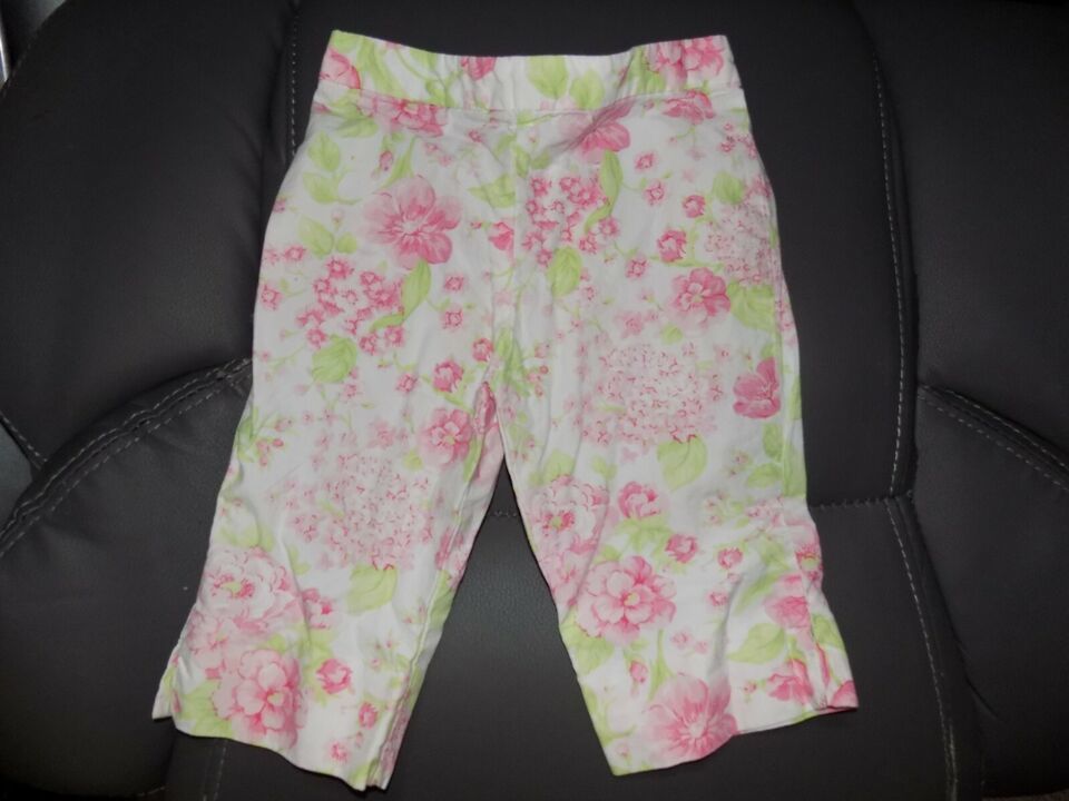 Hartstrings Floral Print Spring Pants Size 12 Months Girl&#39;s EUC - $16.56