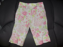 Hartstrings Floral Print Spring Pants Size 12 Months Girl&#39;s EUC - £10.50 GBP