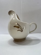 Wheat Ceramic Creamer Syrup Pitcher Gravy Boat Tall Spout Farmhouse Country USA - £14.64 GBP