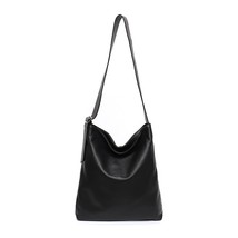 SC  Leather Shoulder Bag Women Large Solid Color Casual Crossbody Handbags Femal - £93.08 GBP