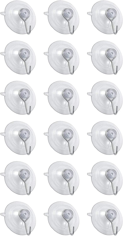 Primary image for BNYD Suction Cups Wall Shower Hooks Hangers with Metal Hook, Removable Clear Suc