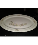 Vintage Fine China By Baum Bros. Floral Serveware Oval Platter Formaliti... - $12.77