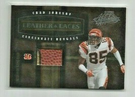 Chad Johnson (Bengals) 2004 Playoff Absolute Leather &amp; Laces Football Relic #4 - £10.99 GBP