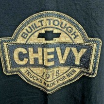 Chevy Trucks Tshirt Built Tough Since 1918 Made for Men 2XL Brown Chevrolet - £8.31 GBP