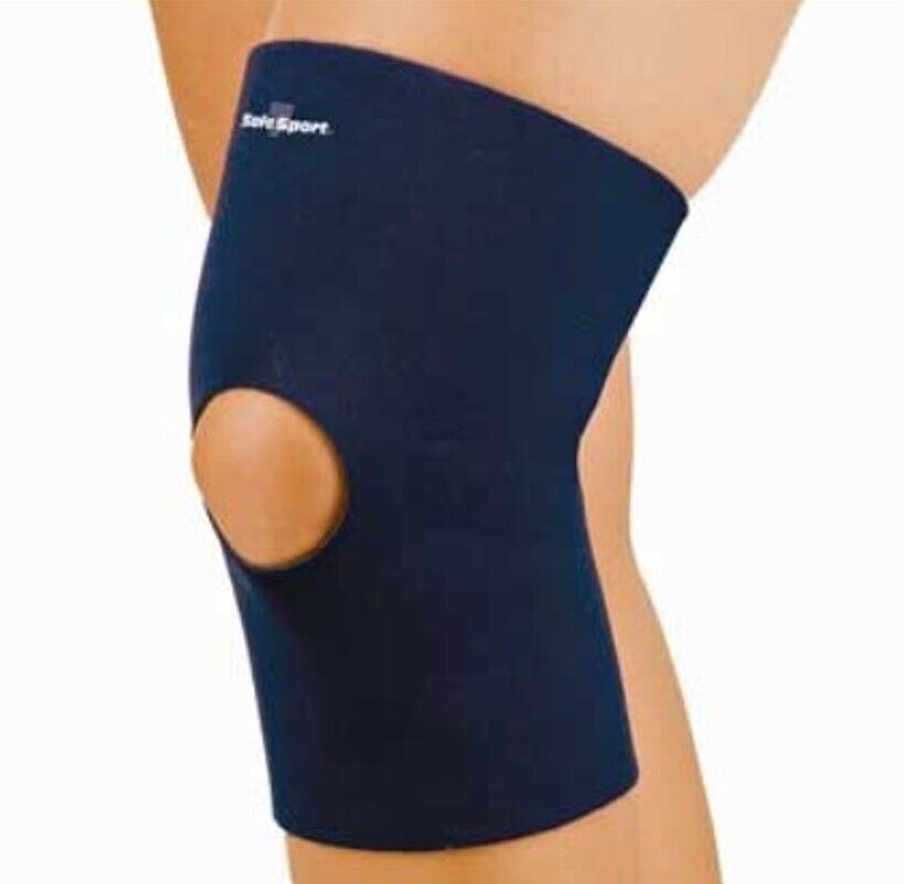 OPEN BOX Safe T-Sport Neoprene Open Knee Sleeve 3X-LRG Navy - $18.62