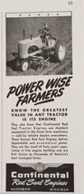 1942 Print Ad Continental Red Seal Engines Farm Tractor in Field Muskego... - $9.88